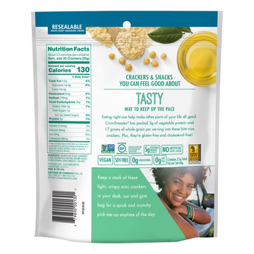 Crunchmaster Sea Salt Protein Snack Cracker, 3.54 Ounce -- 12 Per Case.