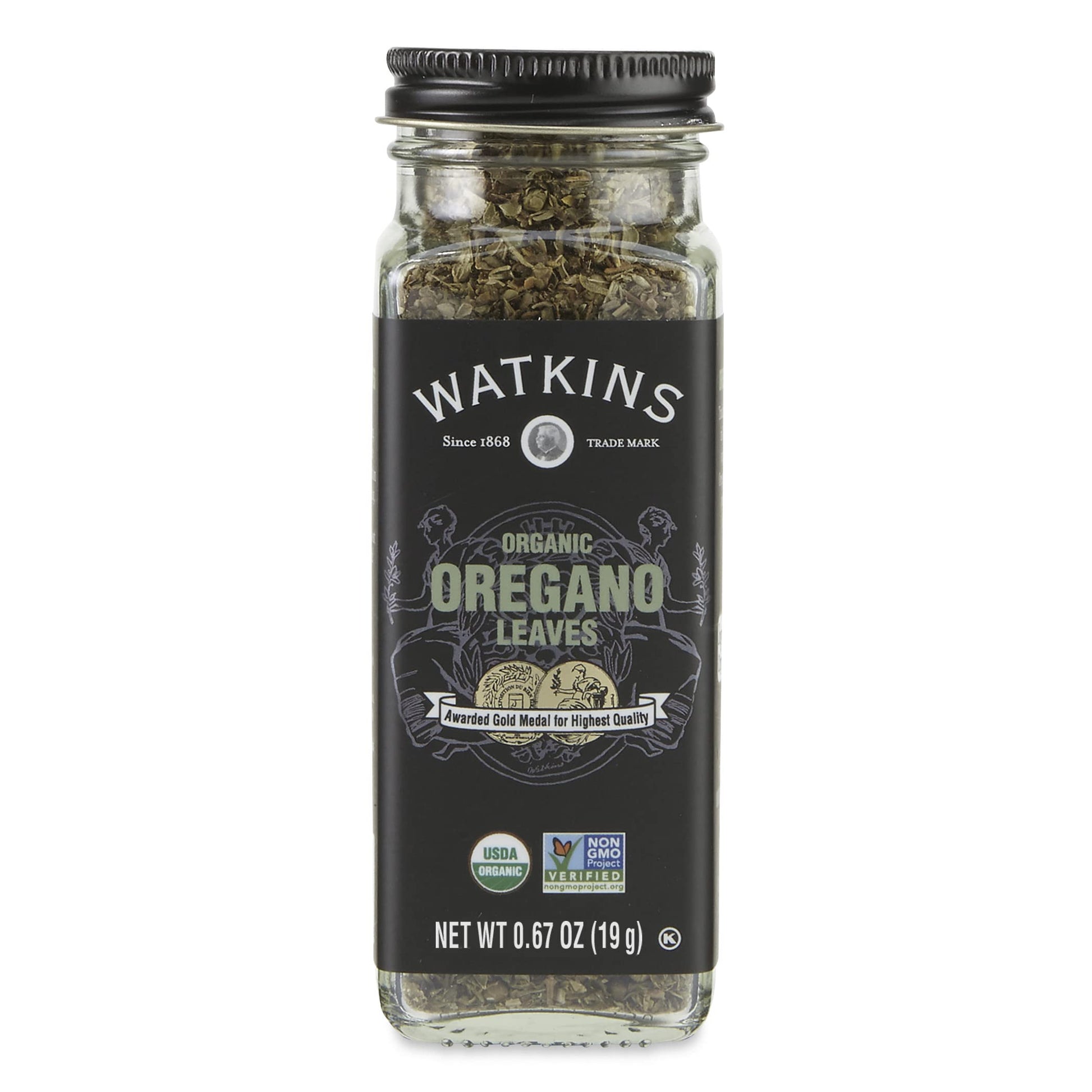 Watkins Gourmet Organic Oregano Leaves Spice Jar, 0.67 Ounce