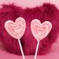 Sweetzo Swirl Lollipops, Strawberry Flavored, 24 Individually Wrapped Suckers, 15.6 cm x 6.1 cm x 18 cm, Pink Heart