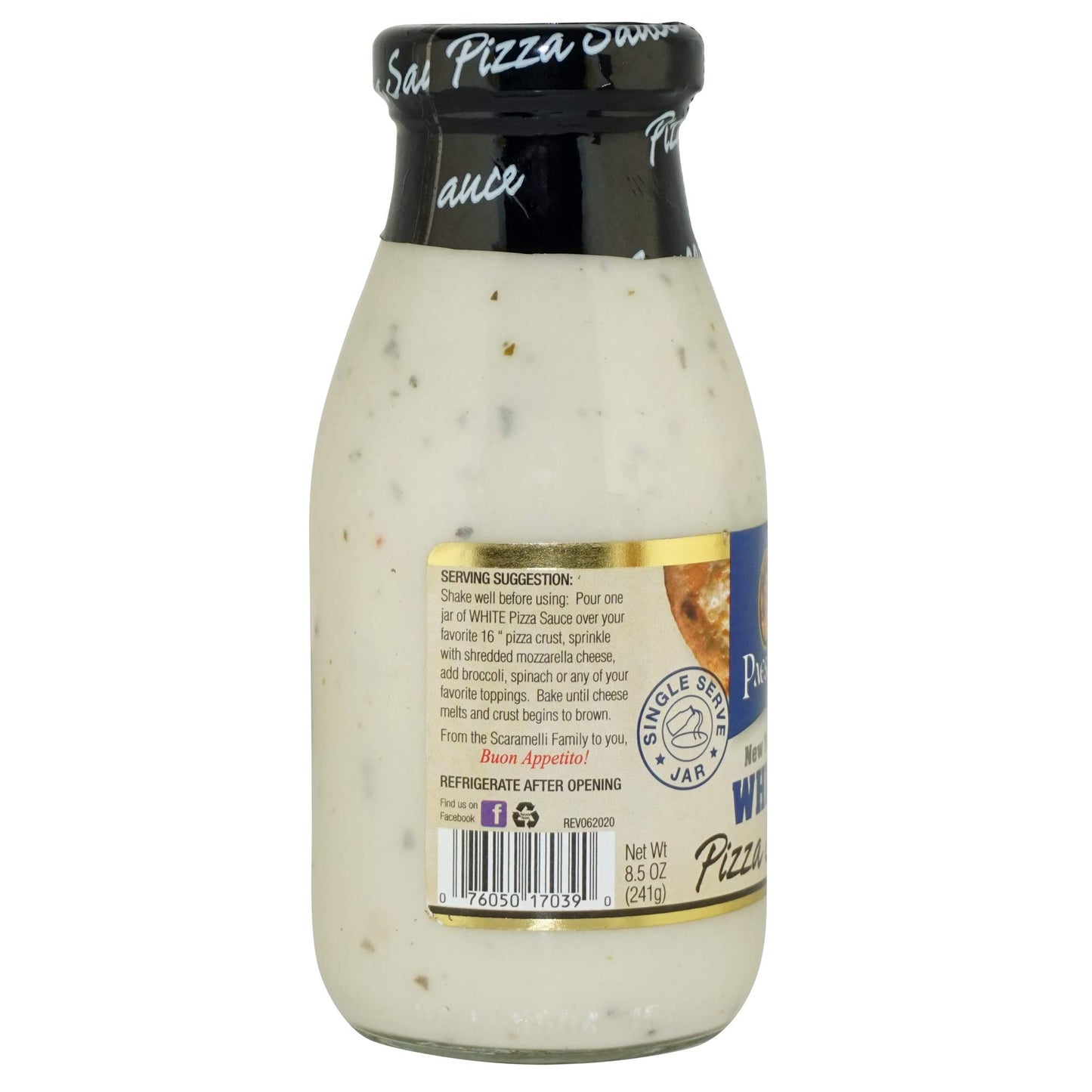 Paesana New Yorks White Pizza Sauce, Gluten Free, Kosher Dairy, 8.5 Oz - Made In The Usa.