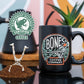 Bones Coffee Company Highland Grog Whole Coffee Beans Butterscotch Caramel Flavor, Low Acid Flavored Coffee Made with Arabica Co
