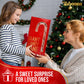 Giant Candy Cane Sticks 2 Pack Gift box - 10 Inch Individually Wrapped Christmas Candy Peppermint Flavor For Stocking Fillers, H