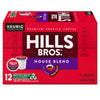 Hills Bros. House Blend Coffee, Single Serve Keurig K-Cup Pods, Dark Roast Coffee, 12-Count Box