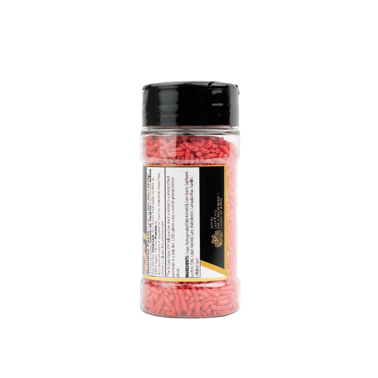 Granaroma Red Soft Sprinkles, Bright Decorative Topping, Festive And Fun Dessert Decorations (Red, 2.96)
