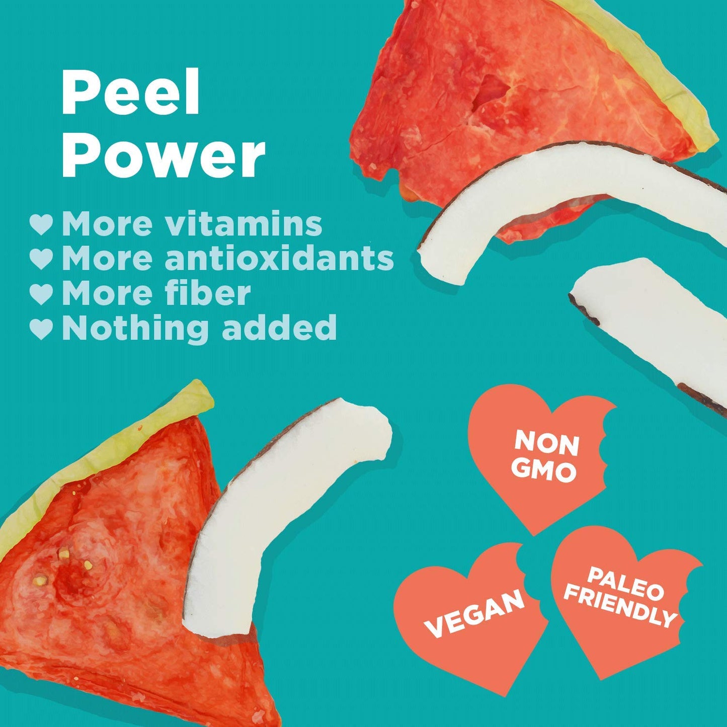 Rind Snacks Coco-Melon Dried Fruit Superfood, Organic Coconut, Watermelon, High Fiber, Vegan, Paleo, Non-Gmo 2.75Oz, 3 Pack