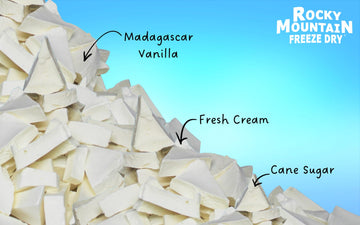 Rocky Mountain Freeze Dry Vanilla Ice Cream – Freeze Dried Snack, 1 OZ
