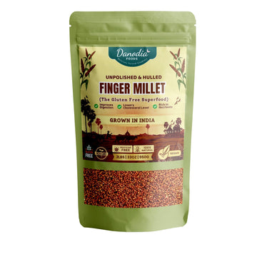 Danodia Foods Whole Grain Finger Millet (Ragi) - 2lbs (950g) | Organic, Hulled, Unpolished, Gluten-Free, Natural Superfood | Hig