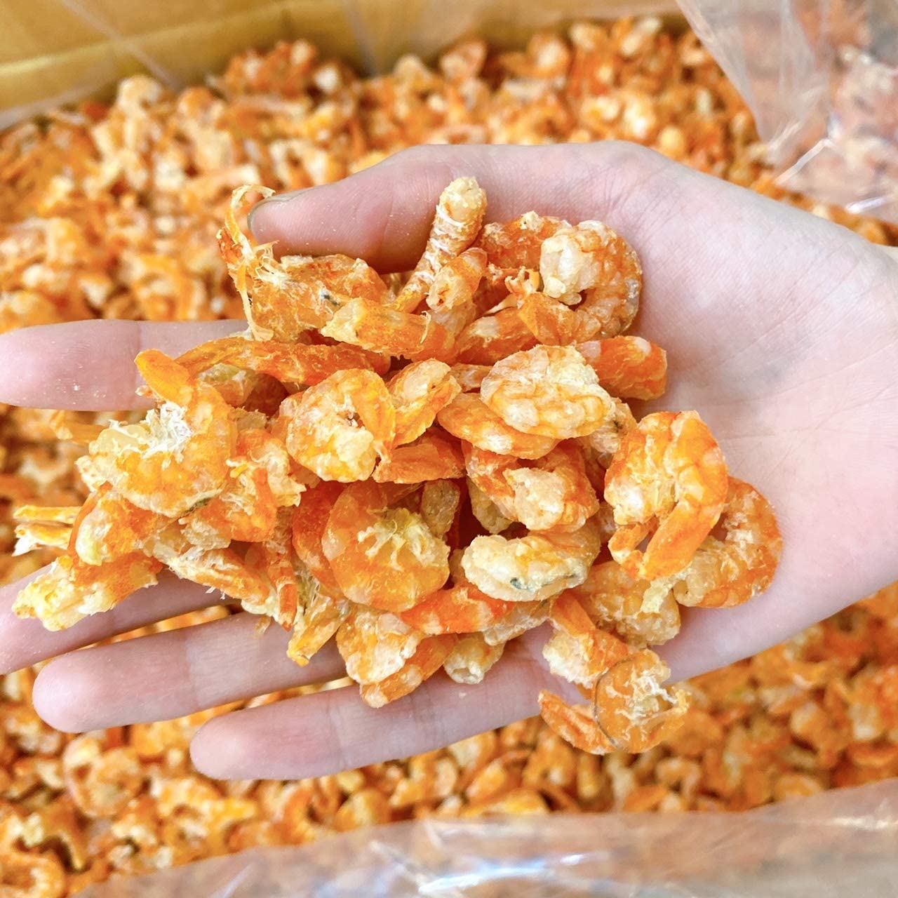Premium Grade Thailand Dried Shrimp, No Shell, Head & Tail (1Lb)