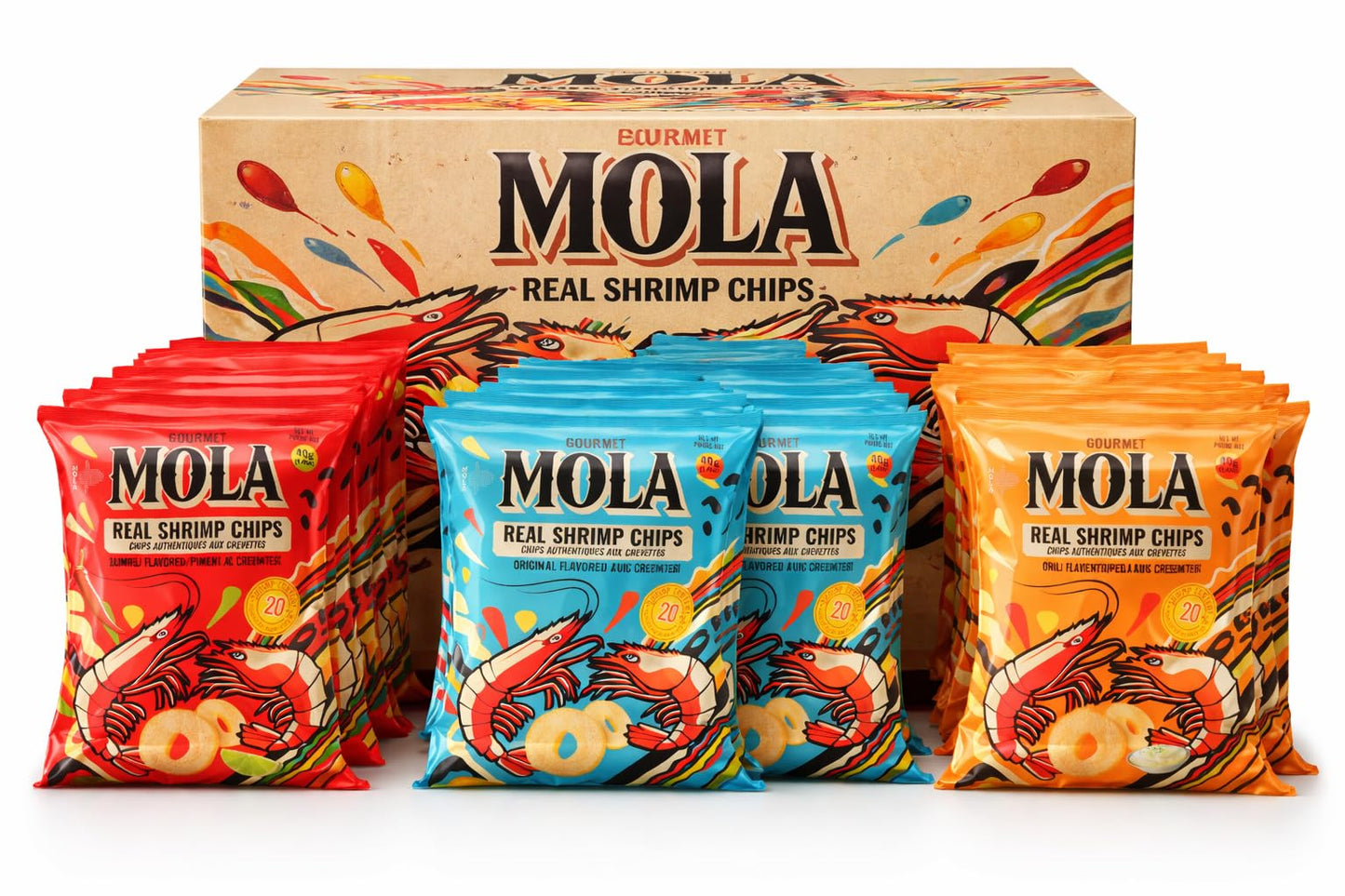 MOLA Shrimp Crackers (20, Mix)