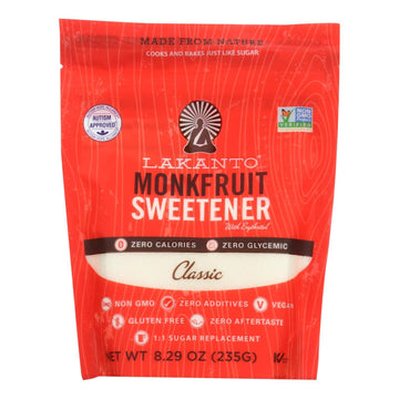 Lakanto Sugar Free Classic Monkfruit Sweetener, 8.29 Ounce - 8 Per Case.8
