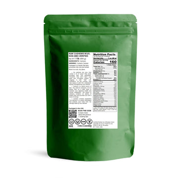 Food To Live - Cashew Nuts, 1 Pound Non-Gmo Verified, Large Size W240, Whole Nuts, Unsalted, Kosher, Raw, Vegan, Bulk