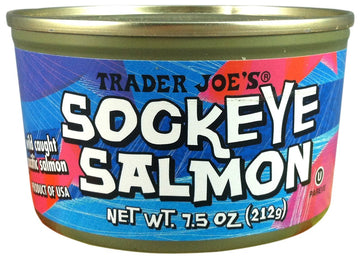 Wild Caught Sockeye Salmon (Pack of 3), 7.5 oz Can - Trader Joes