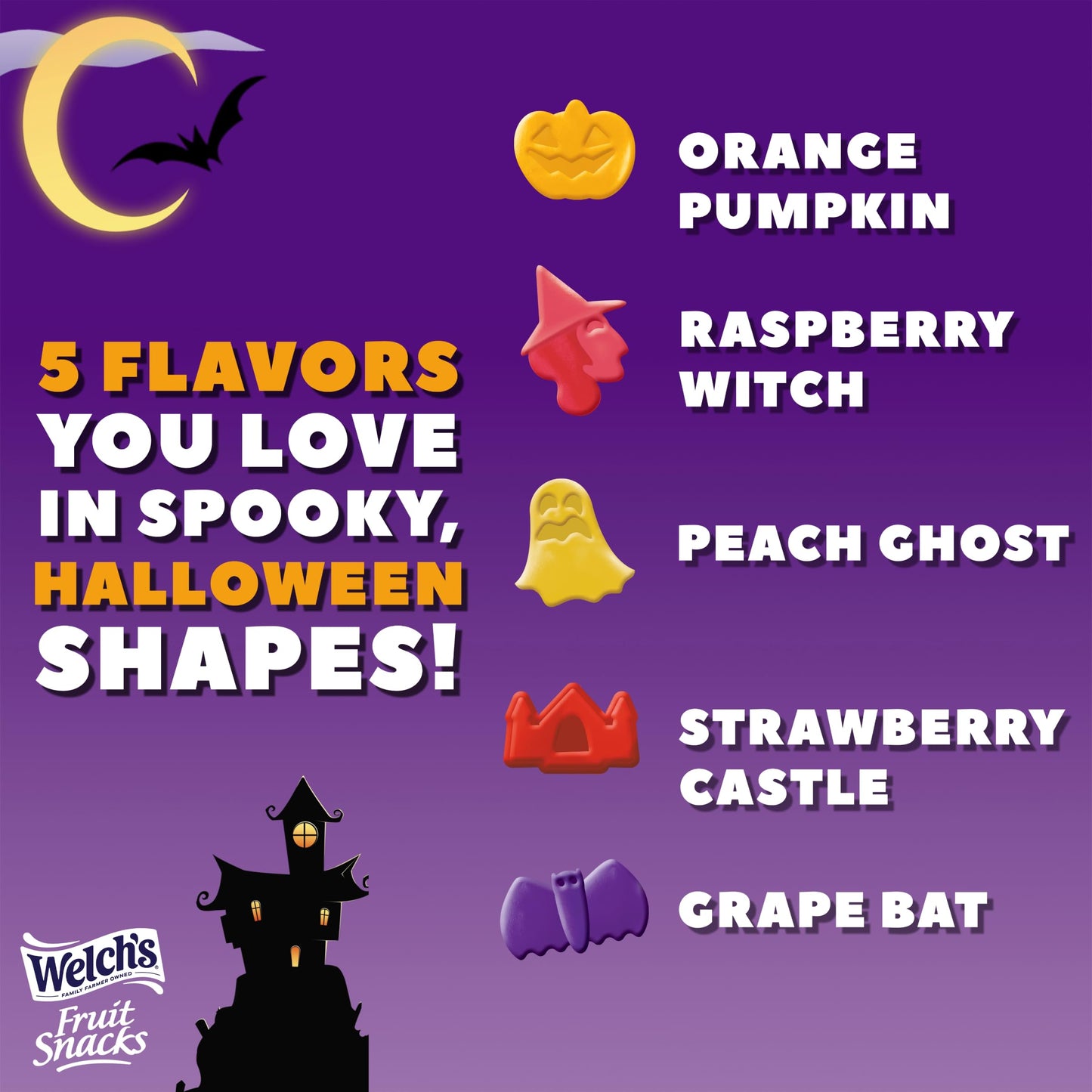 Welchs Fruit Snacks Mixed Fruit Halloween & Juicefuls Monster Splash Variety Pack  Great for Trick or Treating  0.5oz (Pack of 70ct)