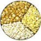 Classic Collectible Gourmet Holiday Popcorn Tin Caramel, White Cheddar, and Butter Popcorn
