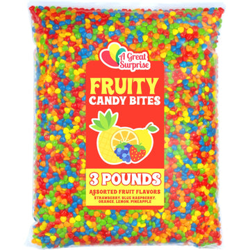 Fruit Flavored Imperials - 3 Pounds - Bulk Candy For Candy Machine - Unwrapped Bulk Rainbow Candies - Colorful Candies For Candy Buffet - Bulk Unwrapped Candy For Gumball Machine Refills, Birthdays, Party Favors