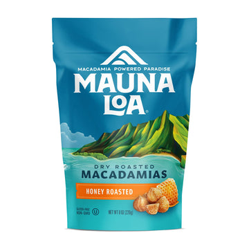 Mauna Loa Premium Roasted Macadamia Nuts, Honey Roasted Flavor, 7 Oz Bag