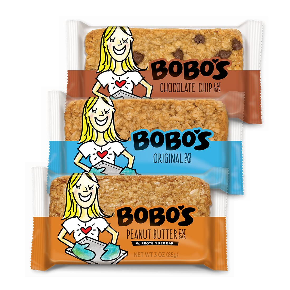 Bobo'S Lactation Oat Bars For Breastfeeding Moms, 12 Pack Variety Includes Chocolate Chip, Original, And Peanut Butter Chocolate