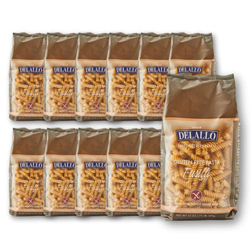 Delallo, Pasta Gf Whlgrn Fusilli, 12 Oz, (Pack Of 12)