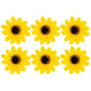 Gyufise 15Pcs Sunflower Rose Flower Cake Decorations Sunflower Cake Toppers For Birthday Summer Sunflower Wedding Party Decorati