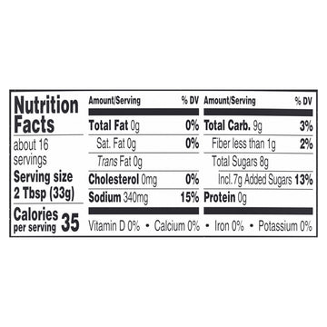 HEINZ Carolina Vinegar Style BBQ Sauce, 18.6 oz Bottle, 1.16 lb