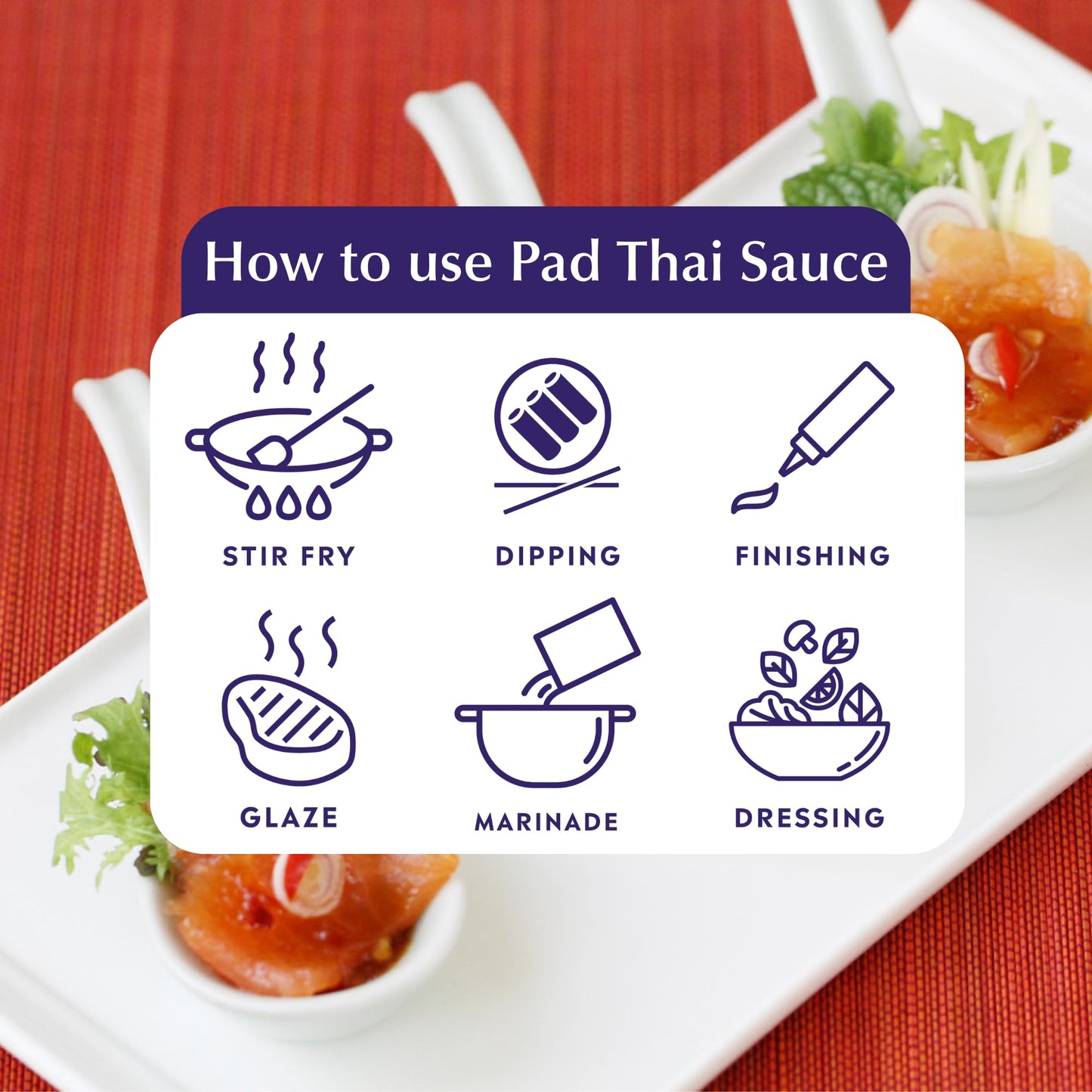 WATCHAREES Pad Thai Sauce, Vegan & Non-GMO, Authentic Thai Recipe, 12.8 oz (Pack of 2)