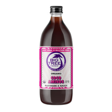 Big Tree Farms Organic Coco Aminos Soy-Free Sauce, Low Sodium, Gluten Free, 32 Fl Oz