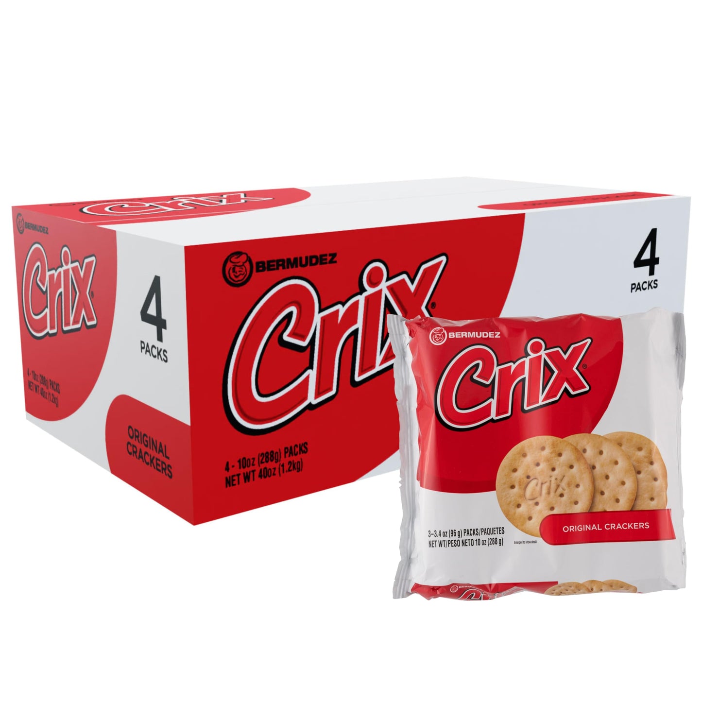 Crix Original Crackers – Caribbean-Style, 33.33 oz (Pack of 12) - Crispy Snack Treat