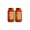 Sonoma Gourmet Slow Simmered Tomato Asiago Pasta Sauce | No Sugar Added | Made With Fresh Ingredients | 25 Ounce Jars (Pack of 2