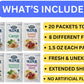 Salad Dressing Packets | 8 Flavors: Balsamic Vinaigrette, Blue Cheese, Caesar, Country French, Ranch, Golden Italian, Parmesan A