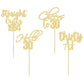 Gyufise 48 Pack Gold Glitter Hello 30 Cupcake Toppers Glitter Thirty Cheers To 30 Straight Outta 1994 Cupcake Picks For 30Th Bir