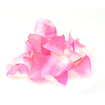 CRYSTAL CANDY Edible Petals for Cakes - Baby Pink/White, 6g (40 Petals) - Colorful Flower Decorations for Cakes and Cupcakes