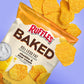 SUPERDEALS Baked Ruffles Cheddar & Sour Cream Chips Value Pack, 1.125 Ounce (Pack of 16)