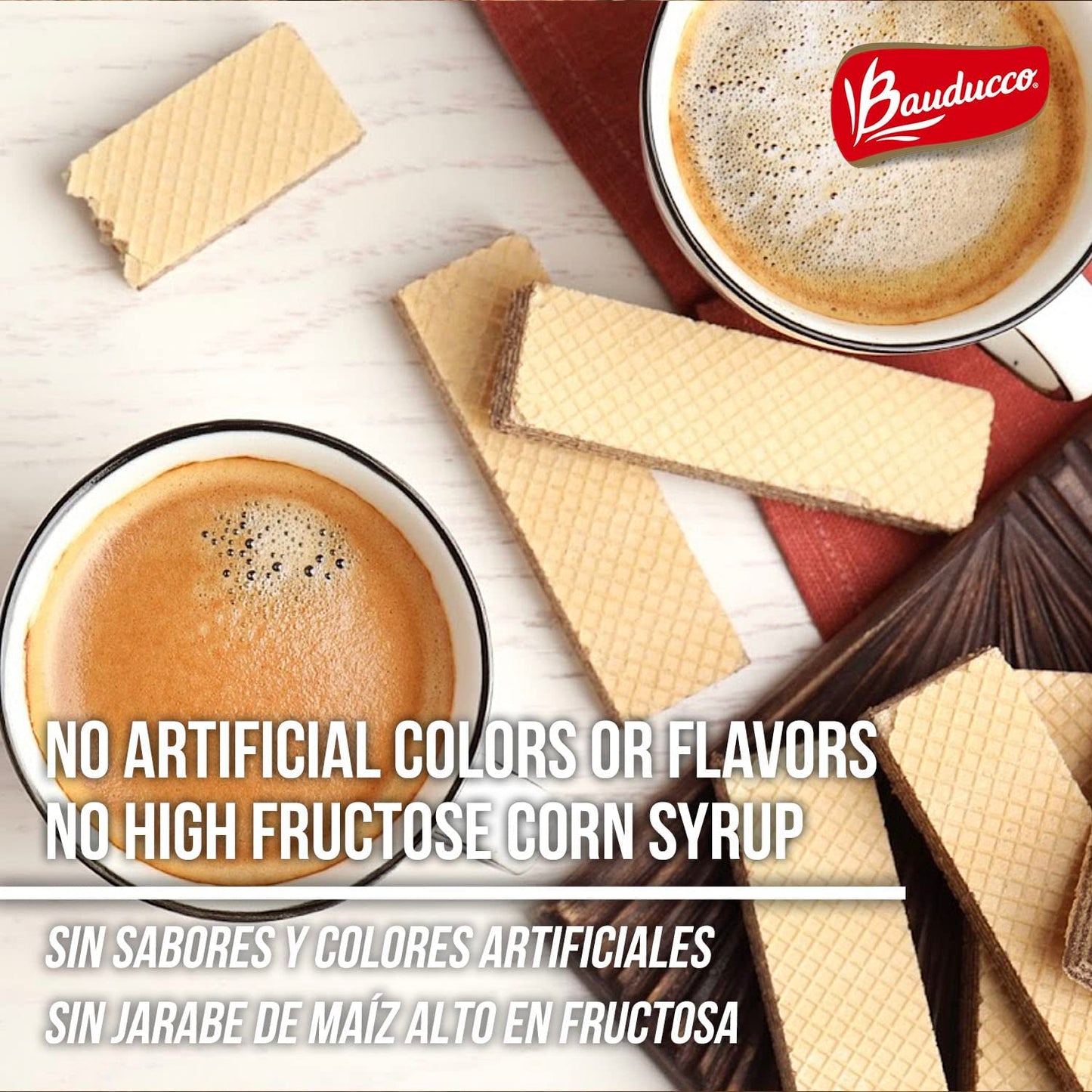 Bauducco Wafer Cookies - Crispy Wafers - 3 Creamy Layers - No Artificial Flavors (Pack Of 6) (Vanilla, 30 Oz (Pack Of 6))