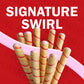 Pirouline Rolled Wafers - Strawberry - Rolled Wafer Sticks, Crme Filled Wafers, Rolled Cookies for Coffee, Tea, Ice Cream, Snack