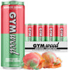GYM WEED Athletic Focus Drink - KSM-66 Ashwagandha, Lions Mane, L-Theanine, 200mg Green Tea Caffeine, Rainbow Sherbet Flavor, 12 Pack