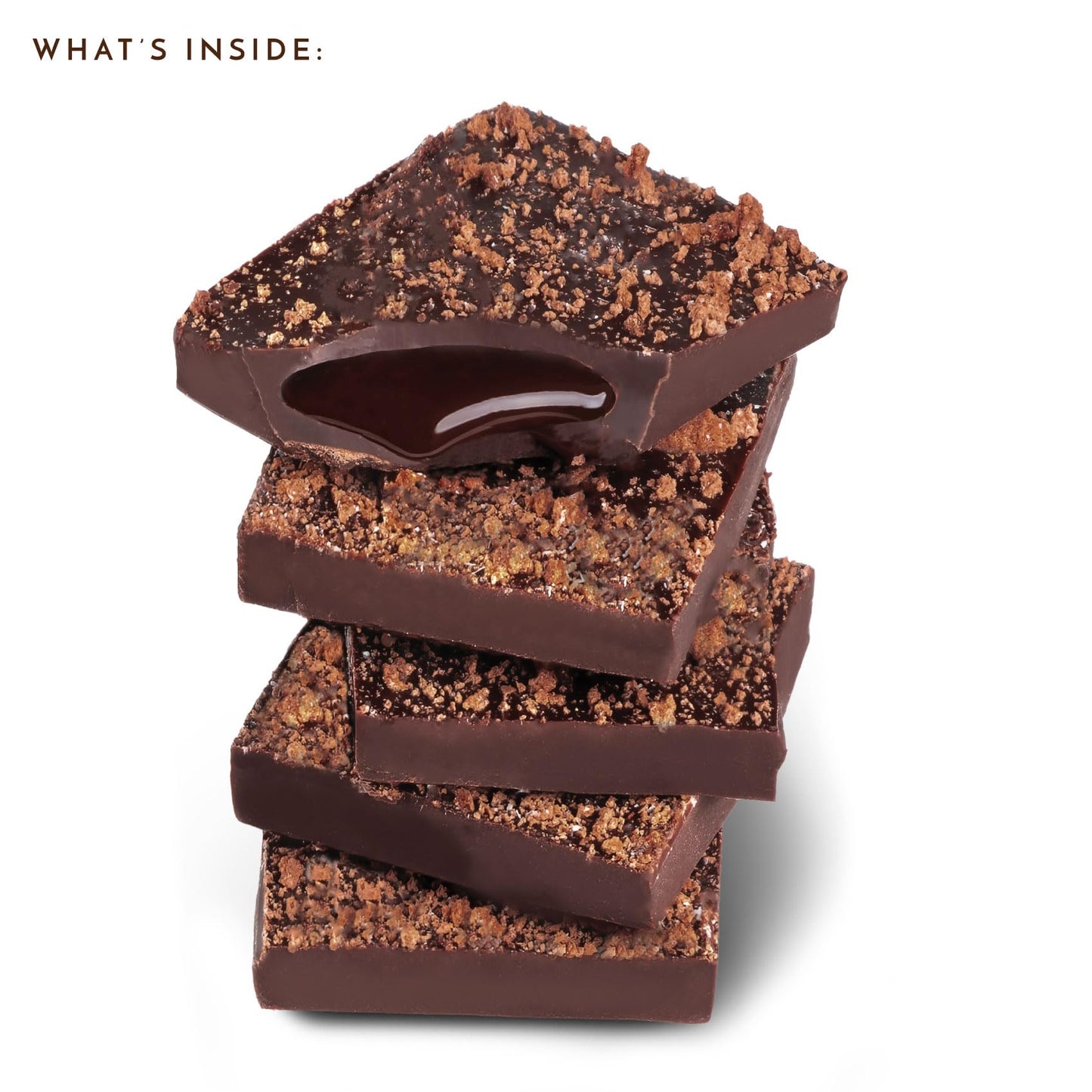 Ethel M Chocolates Holiday Brownie Batter Ganache Dark Chocolate Gourmet Tablet Bar (85G)