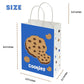 Lsaepon Cookies Milk Birthday Party Favor Gift Bags, Cookie and Monster Theme Birthday Party Goodie Bags- Milk and Cookies Baby