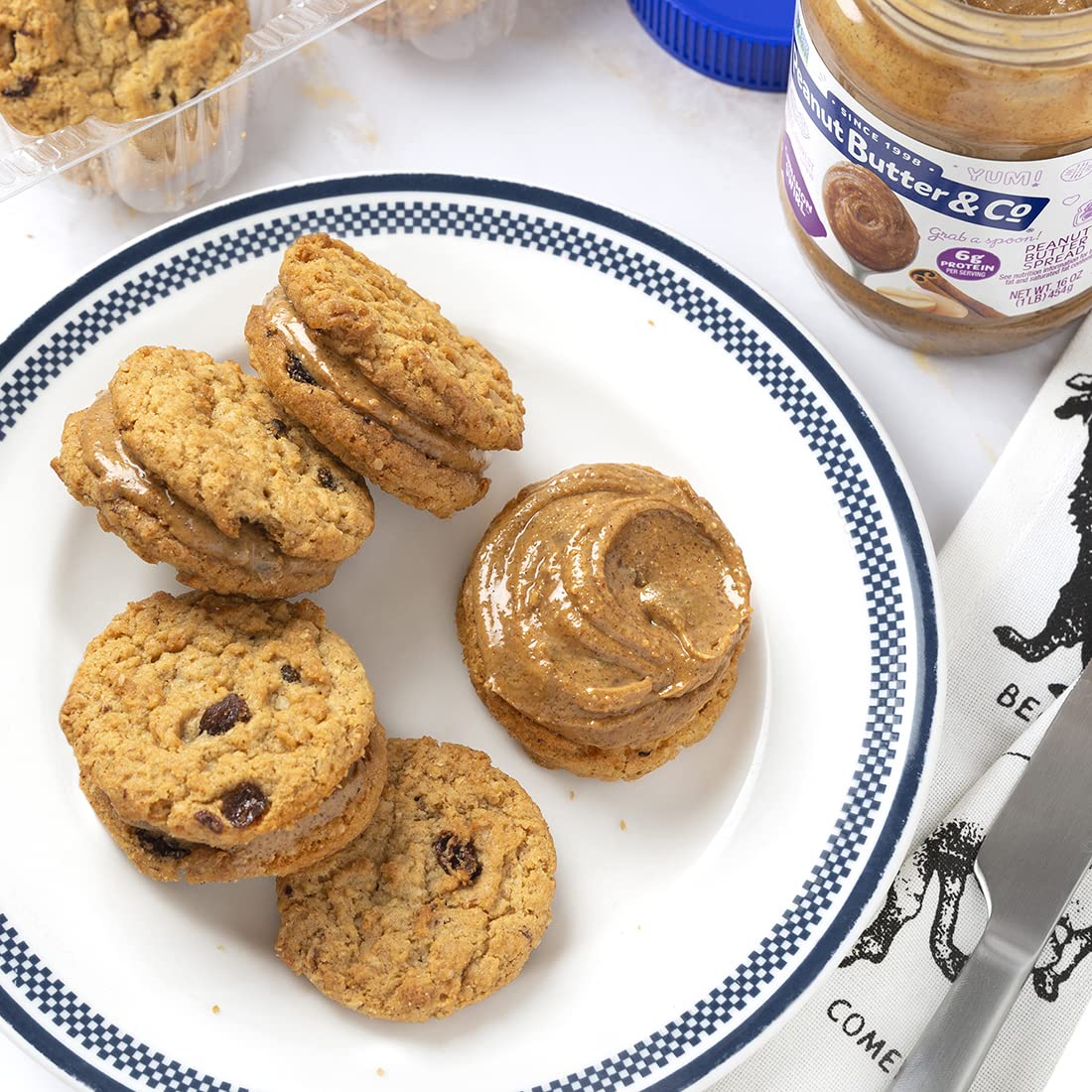 Peanut Butter & Co. Cinnamon Swirl Peanut Butter, 6G Protein, Gluten Free & Non-Gmo, 16 Oz (Pack Of 6)