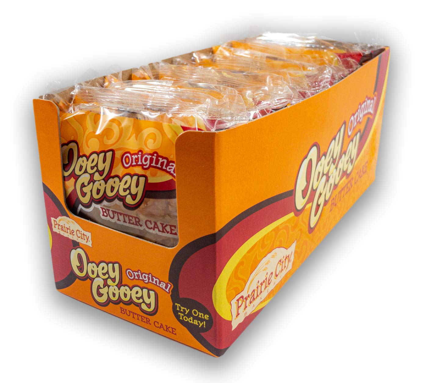 Prairie City Bakery Original Ooey Gooey Butter Cake, 3 Boxes, 30 Individually Wrapped Cakes