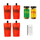 Filthy Food Bloody Mary Cocktail Kit - 9 Piece Set with Pickle & Pepper Stuffed Olives, All-Natural Mix Pouches & Stainless Steel Picks