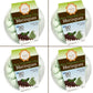 4 Pack Krunchy Melts Original Meringue Cookies | Mint Chocolate Chip Flavor 4-Pack | Only 90 Calories Per Serving | Low Fat, Glu