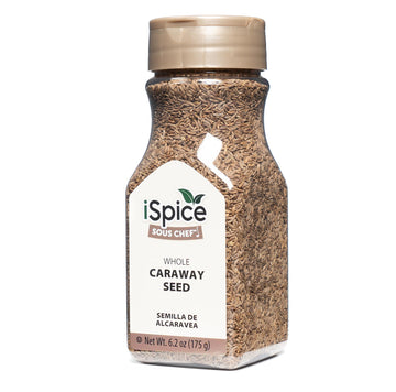 Ispice Premium Caraway Seed | 6.2 Ounces Whole Caraway Seed Non-Gmo No Fillers, No Agents, Black Caraway Seeds Essential Kitchen