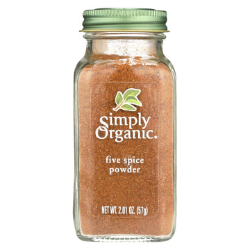 Simply Organic Five Spice Powder, Certified Organic | 2.01 Oz | Pack Of 6