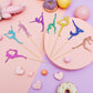 48 Pieces Glitter Gymnastics Cupcake Toppers Gymnast Girl Cupcake Picks Toothpicks Colorful Gymnastics Silhouette Cake Decoratio