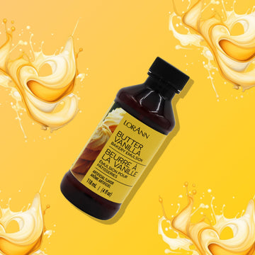 Lorann Butter Vanilla Bakery Emulsion, 4 Oz - Intense Butter Vanilla Flavor Extract For Baking, Cookies, Frosting, Ice Cream, Sm