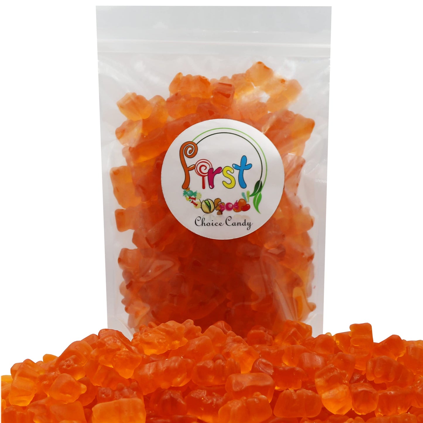 FirstChoiceCandy Gummy Bears (Orange, 2 Pound (Pack of 1))