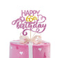 Pink Glitter Happy 65Th Birthday Cake Topper, Sixty Five Years Old Birthday Party Cake Decor, Gold Number 65 Birthday Party Supp