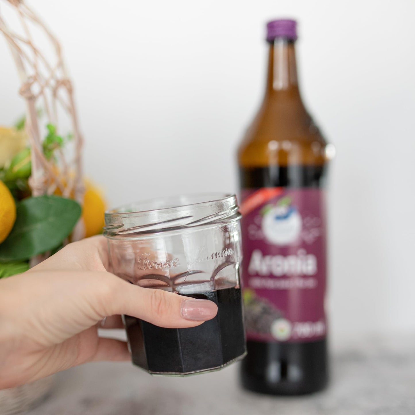 Aronia ORIGINAL Organic Aronia Berry Juice 23.7 Fl Oz (700 ml) | No Added Sugar, Not From Concentrate, 100% Pure Aronia Fruit |