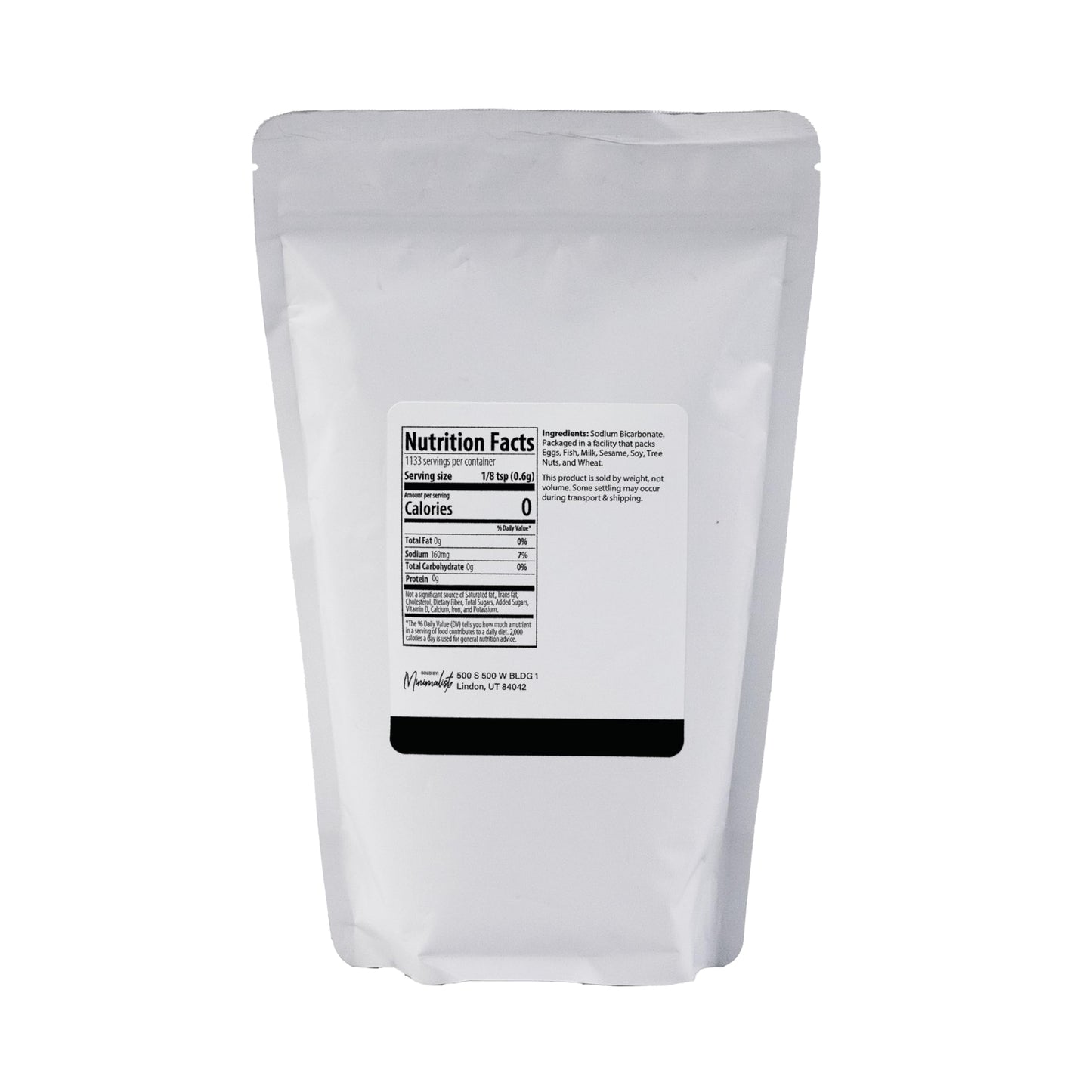 Minimalist Baking Soda, For Cleaning and Deodorizing, Packaged for Convenience in a Resealable Bag (1.5 Pound)