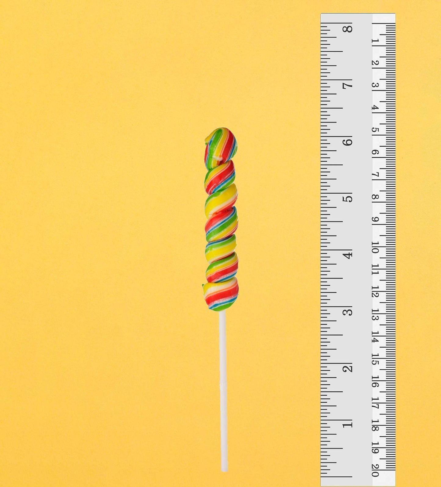 24 Rainbow Lollipops Individually Wrapped Non Broken 12 Large Swirl Lollipop 3  and 12 Large Twisty Pops, Perfect Suckers for Gi